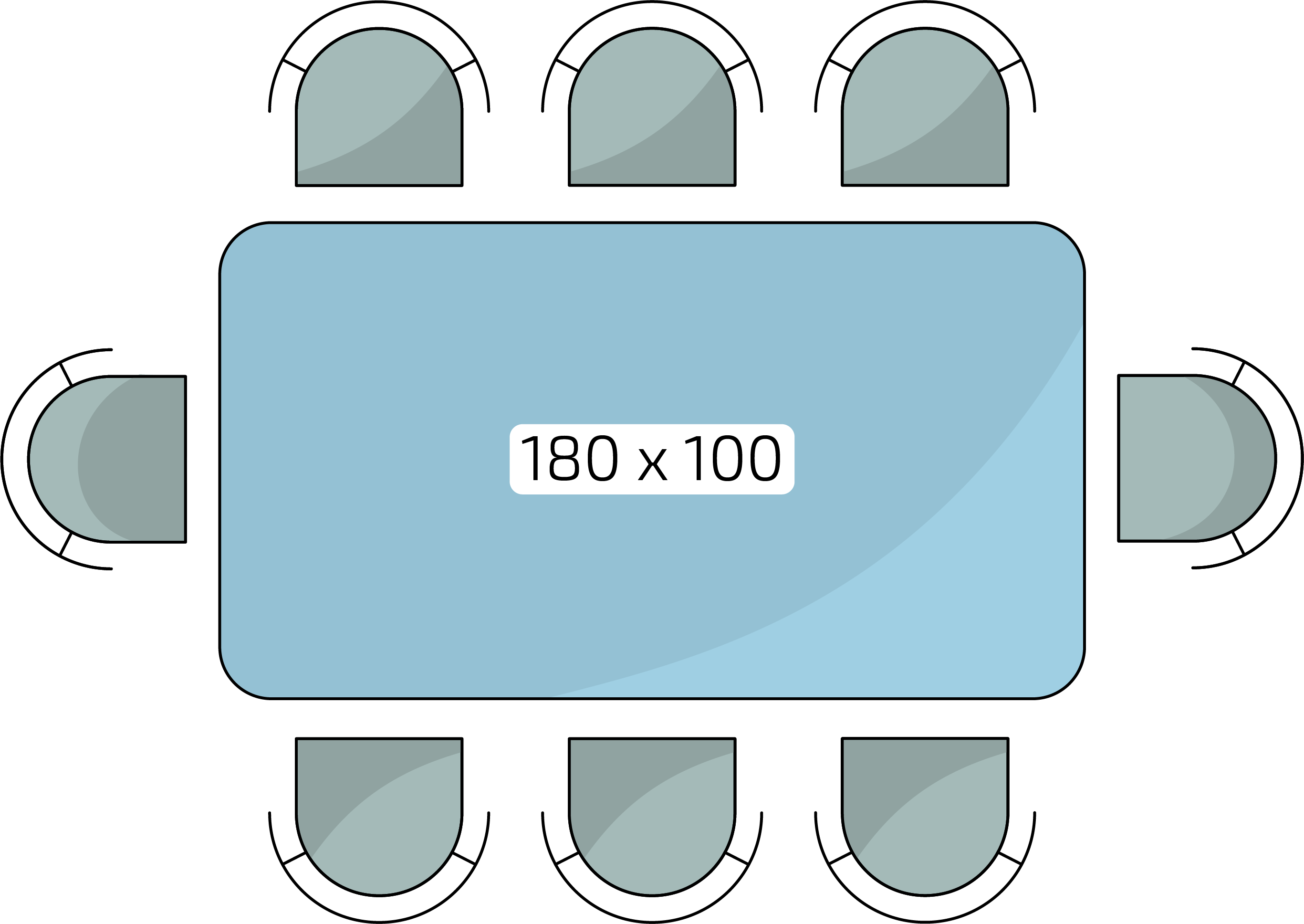 Stoly a osoby 180x100